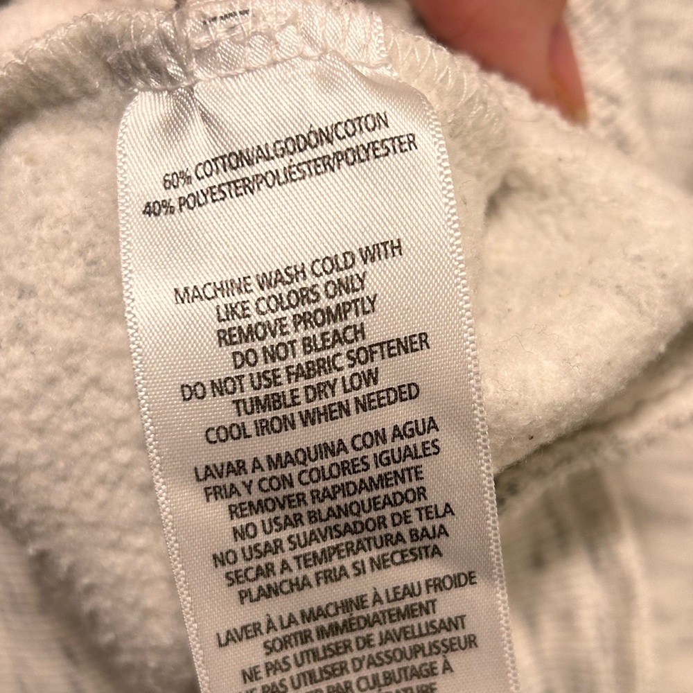 Calvin Klein white, black and grey round neck long sleeve sweatshirt - Picture 3 of 3